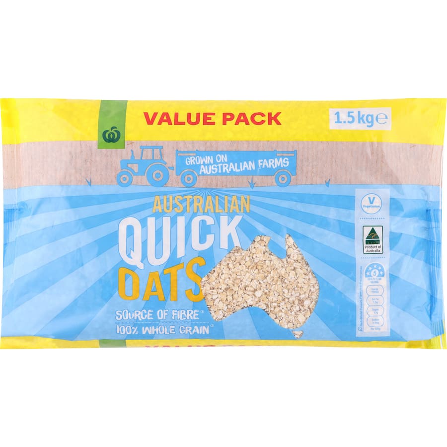 Woolworths Quick Oats Australian 1.5kg