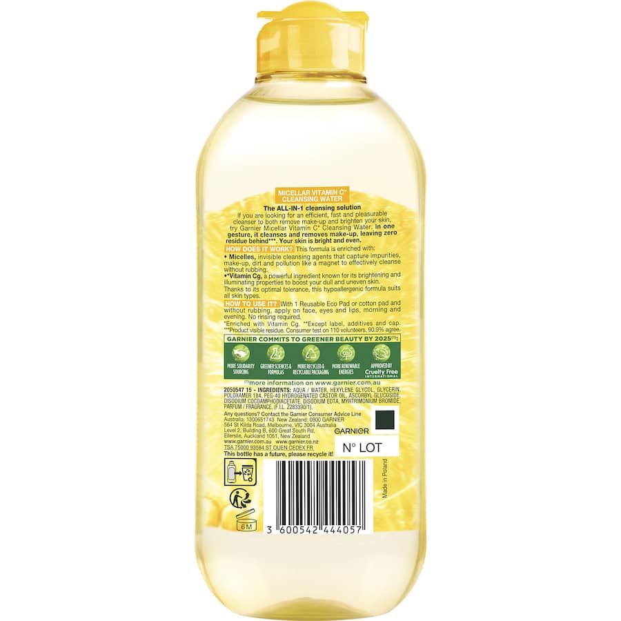 Garnier Skin Active Cleansing Water Micellar Vitamin C 400mL
