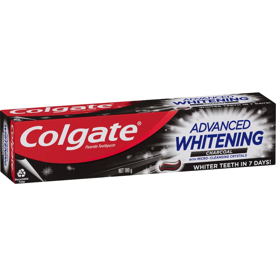 Colgate Advanced Whitening Toothpaste Charcoal Value Pack 180g
