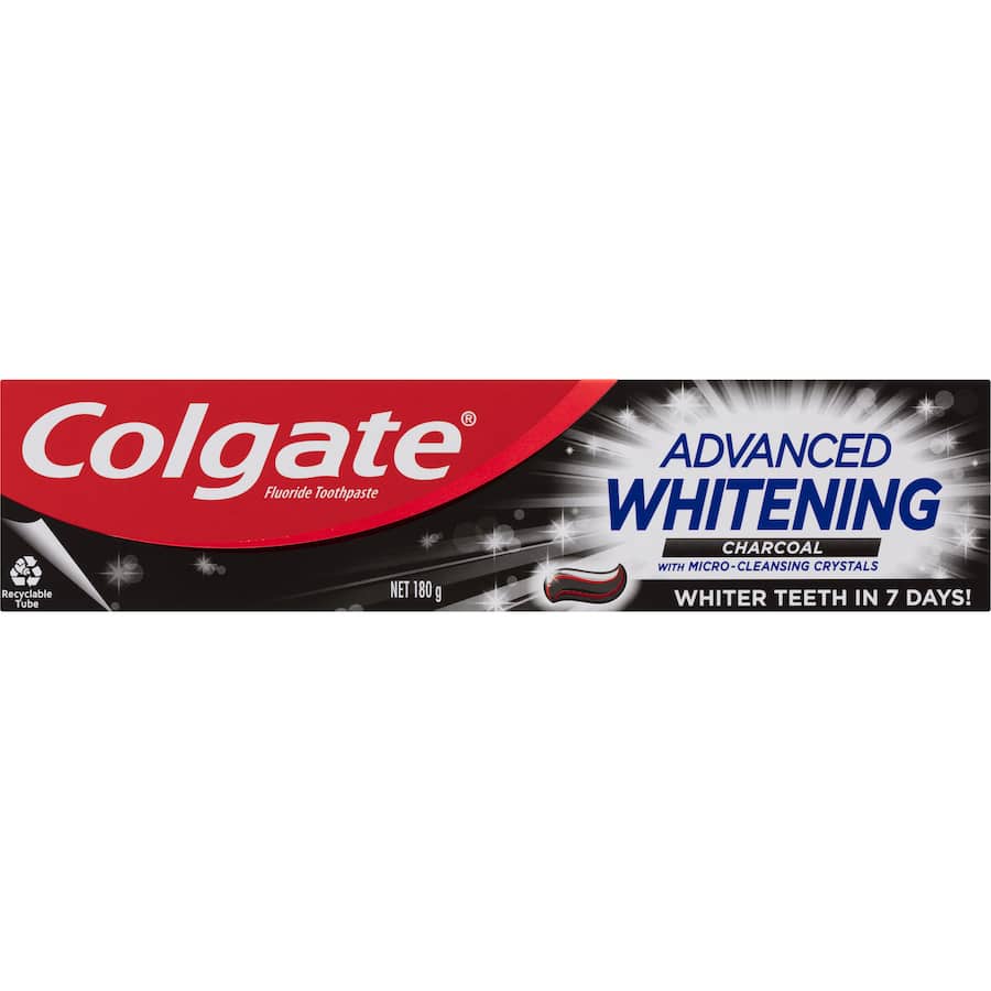 Colgate Advanced Whitening Toothpaste Charcoal Value Pack 180g