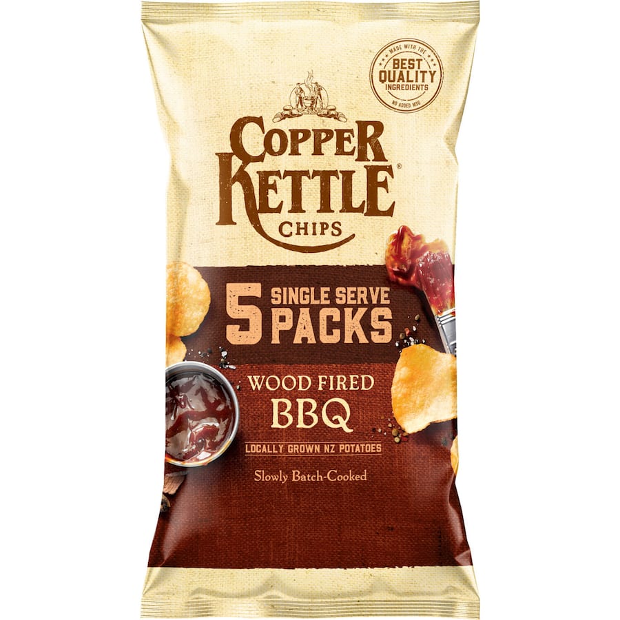 Copper Kettle Multipack Chips Wood Fired Bbq 110g 5pack
