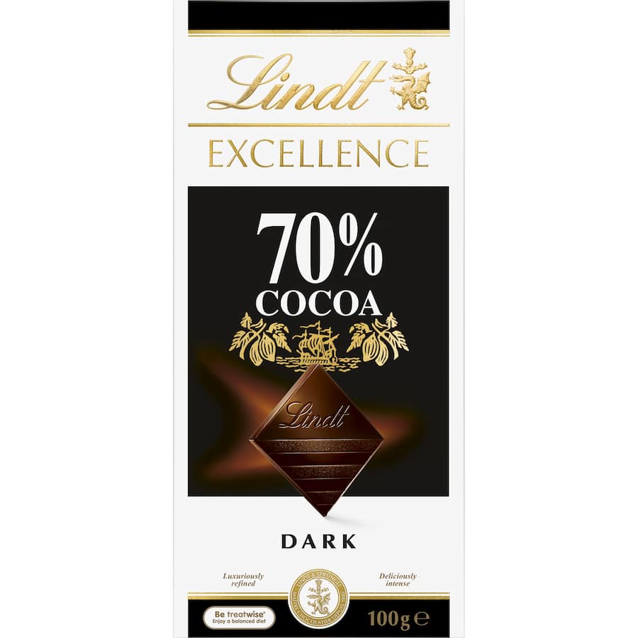 Lindt Excellence Chocolate Dark 70% 100g