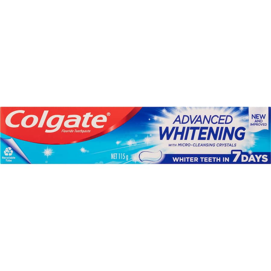 Colgate Advanced Whitening Toothpaste With Micro-cleansing Crystals 115g