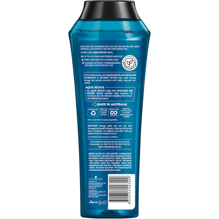 Schwarzkopf Extra Care Shampoo Aqua Revive 400mL