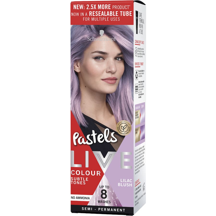 Live Colour Pastels Hair Colour Lilac Blush 75mL