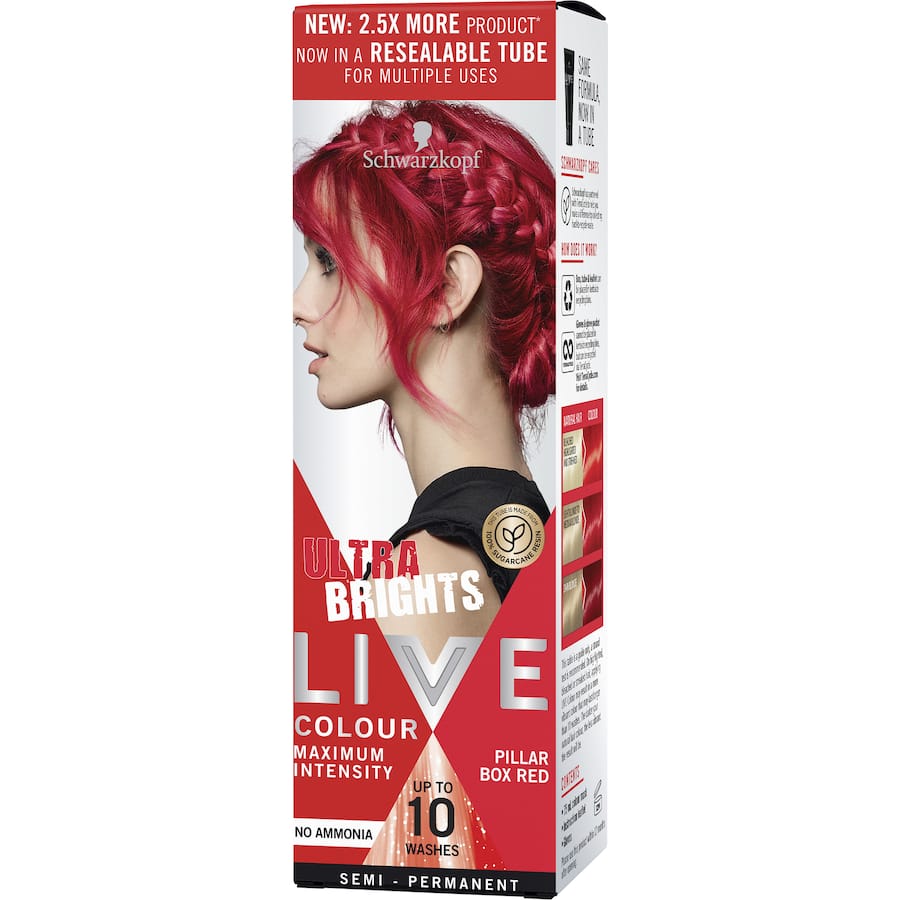 Schwarzkopf Live Colour Ultra Brights Pillar Box Red 75mL