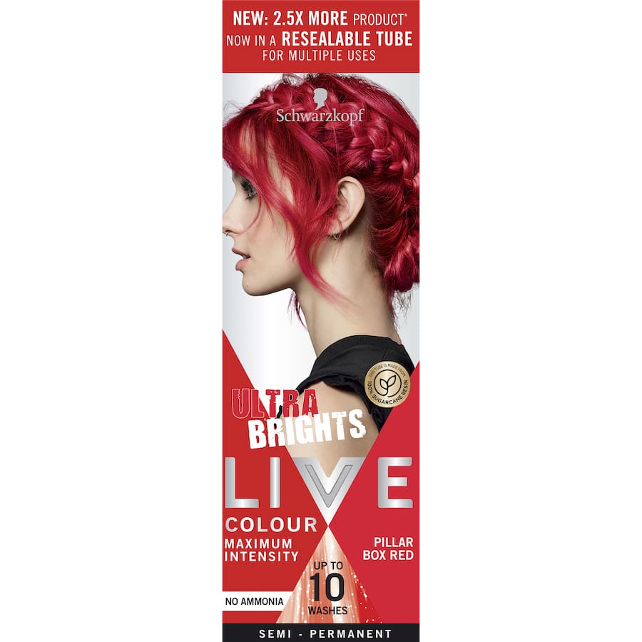 Schwarzkopf Live Colour Ultra Brights Pillar Box Red 75mL