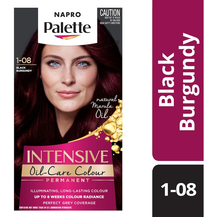 Napro Palette Hair Colour Burgundy Black 1-08 1pack