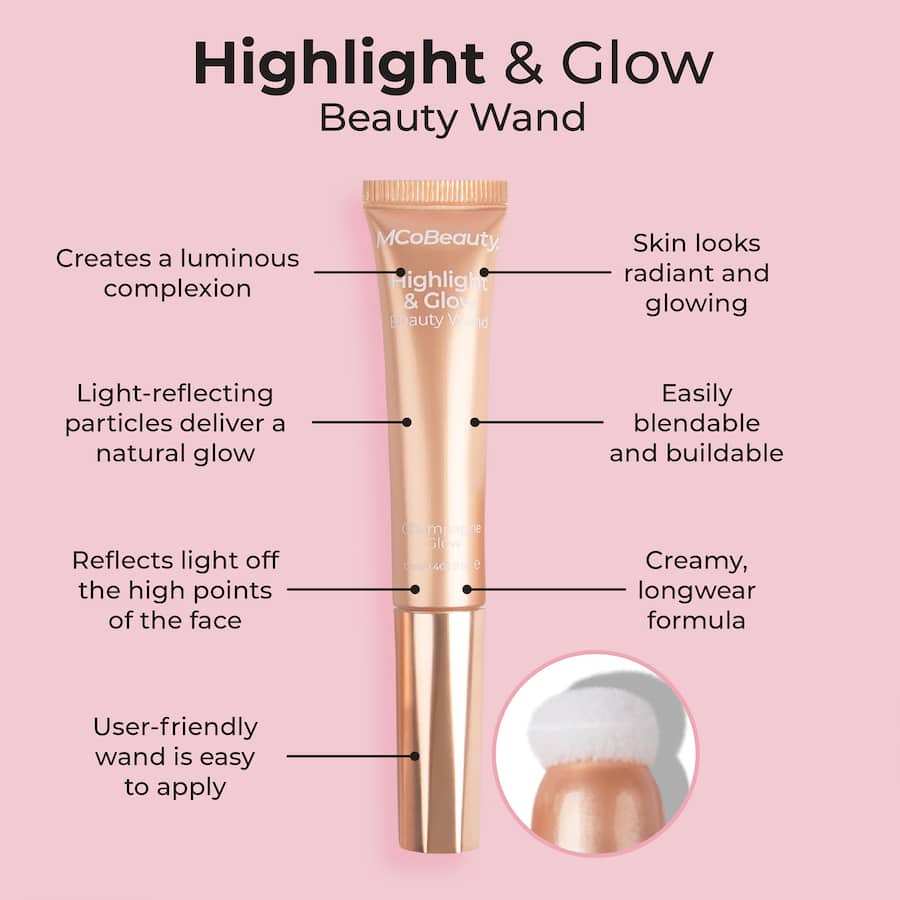 Mcobeauty Highlight & Glow Beauty Wand Champagne 12mL
