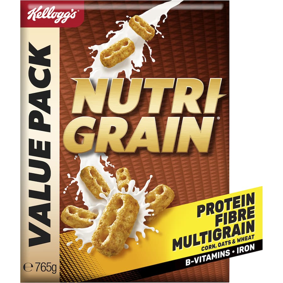 Kellogg's Nutrigrain Cereal Protein Fibre Multigrain 765g