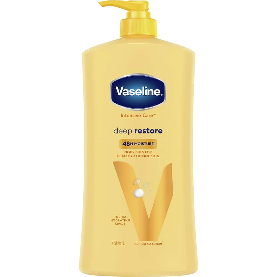 Vaseline Intensive Care Body Lotion Dry Skin Pump 750mL