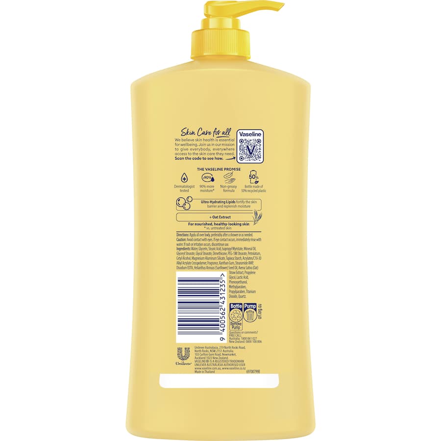 Vaseline Intensive Care Body Lotion Dry Skin Pump 750mL