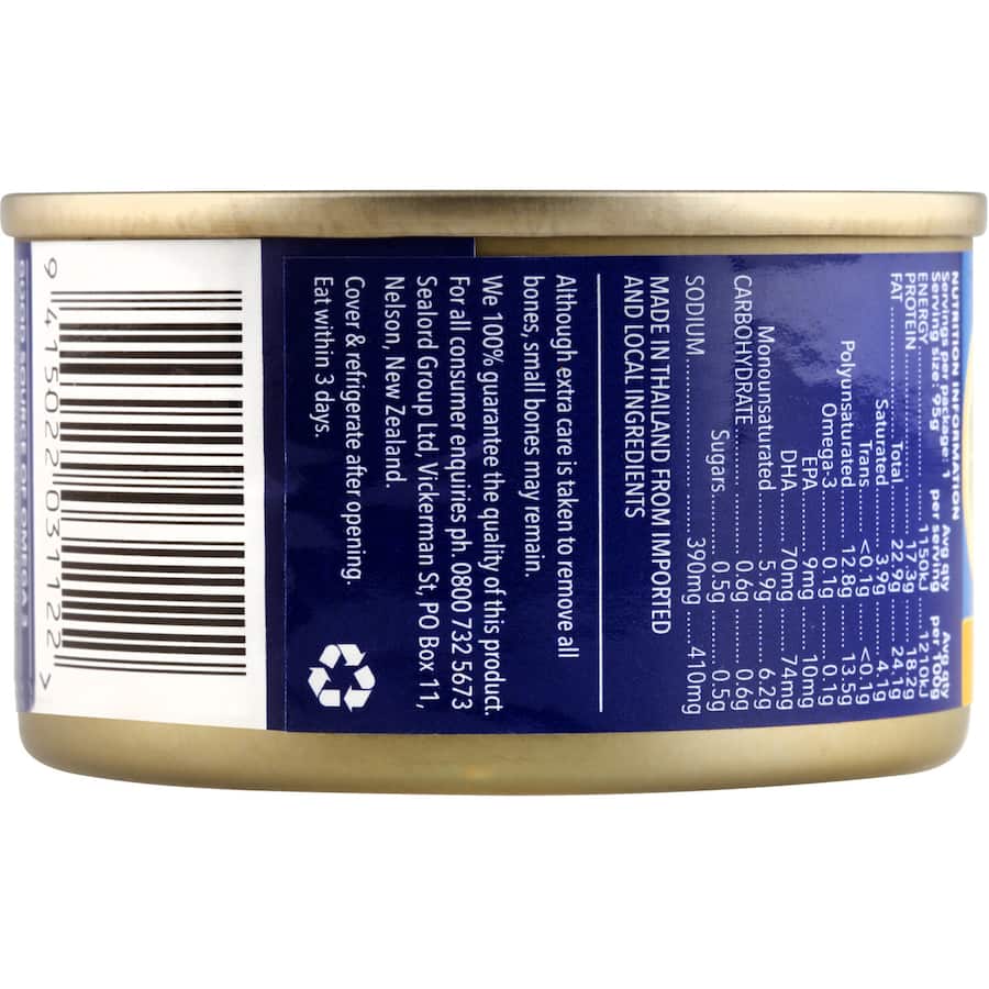 Sealord Sensations Tuna Lemon Pepper Tear tab can 95g
