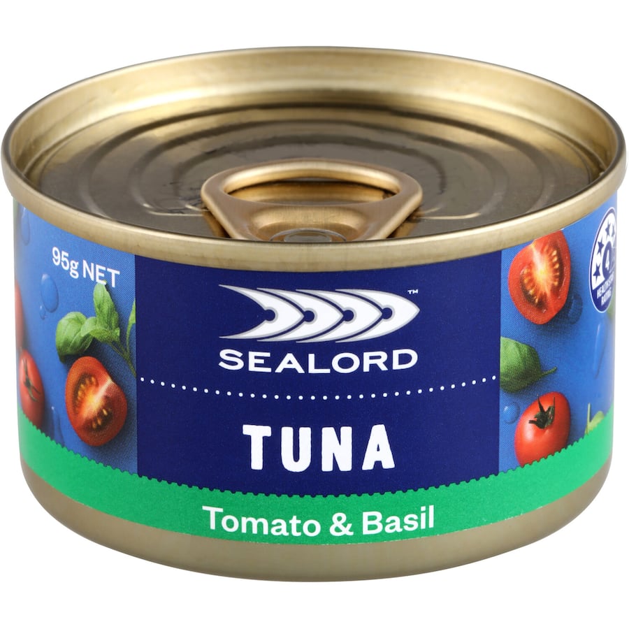 Sealord Sensations Tuna Tomato & Basil Tear tab can 95g