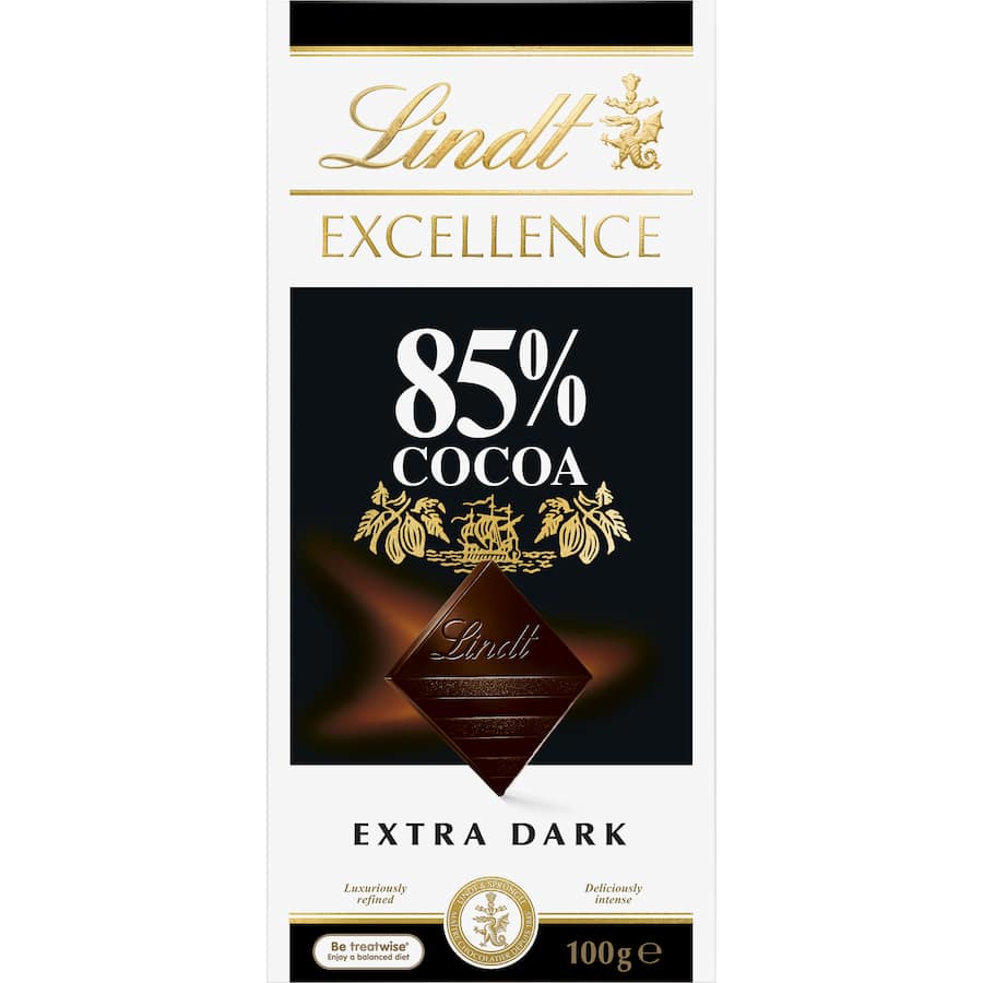 Lindt Excellence Chocolate Dark 85% 100g
