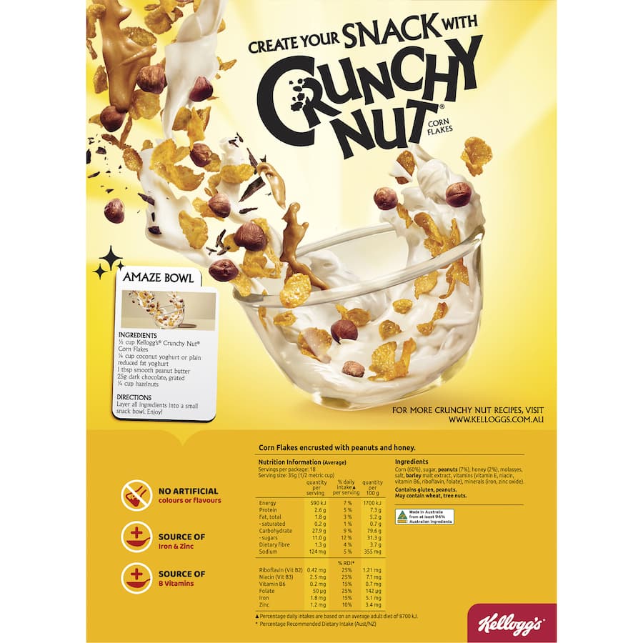 Kellogg's Crunchy Nut Cornflakes 640g