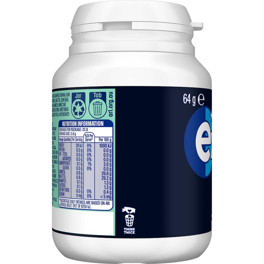Wrigleys Extra Chewing Gum Intense Mint Bottle 64g