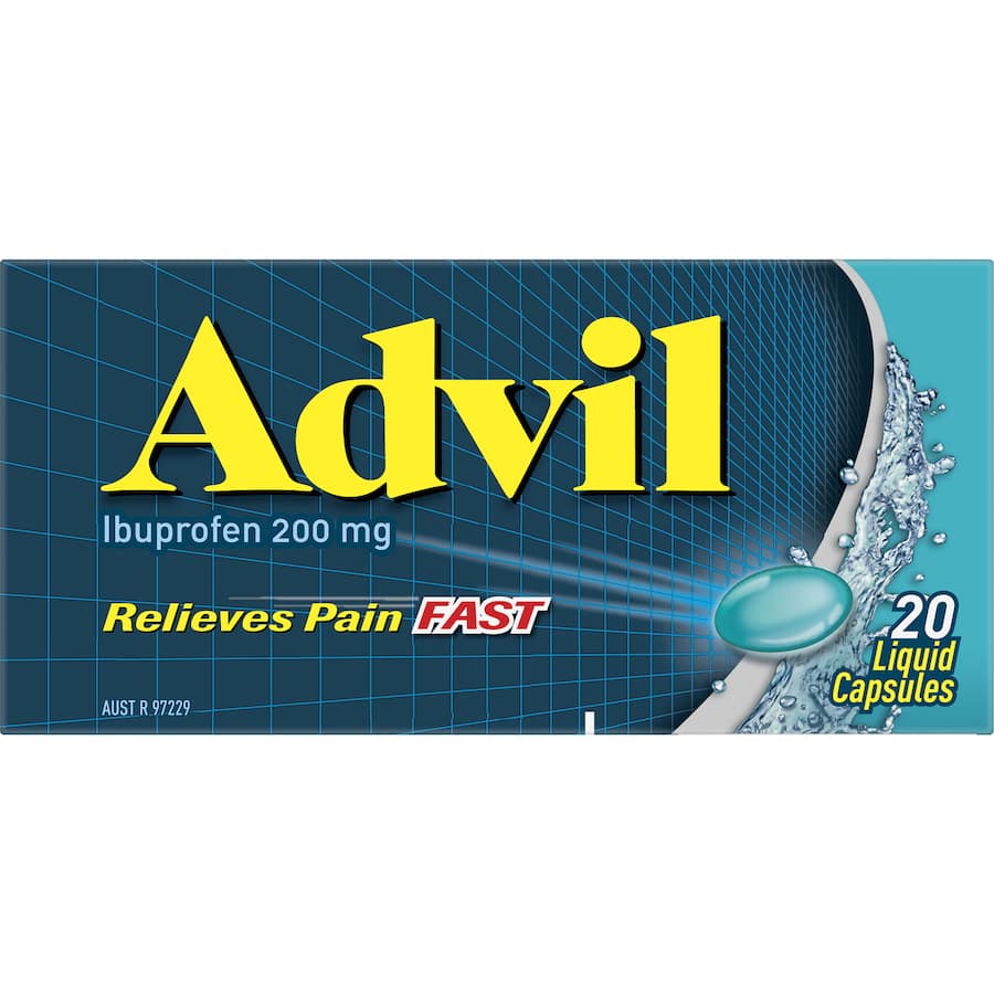 Advil Ibuprofen Pain & Fever Relief Liquid Capsules 20pack