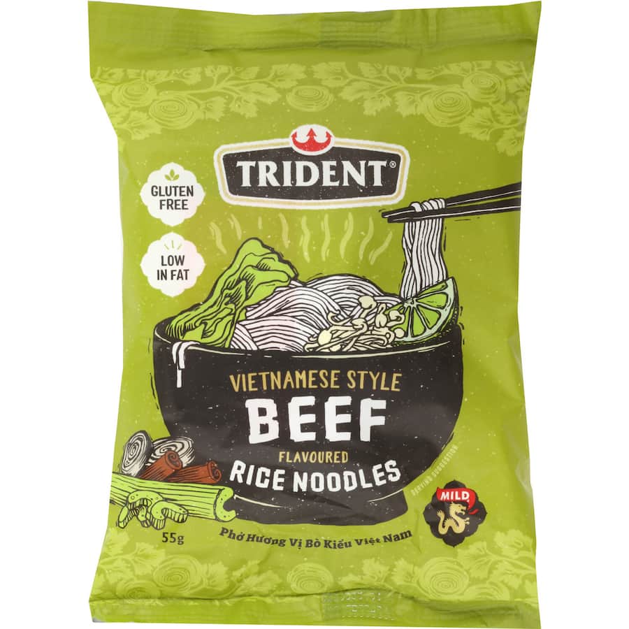 Trident Rice Noodles Vietnamese Style Beef Flavour 55g