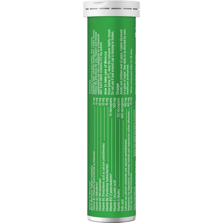 Berocca Energy Effervescent Tablets Vitamin C Original Berry 30pack