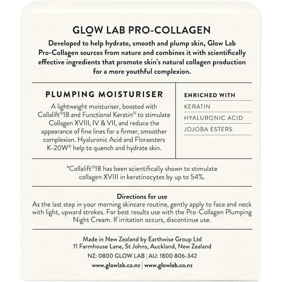 Glow Lab Plumping Moisturiser Pro-collagen 50g