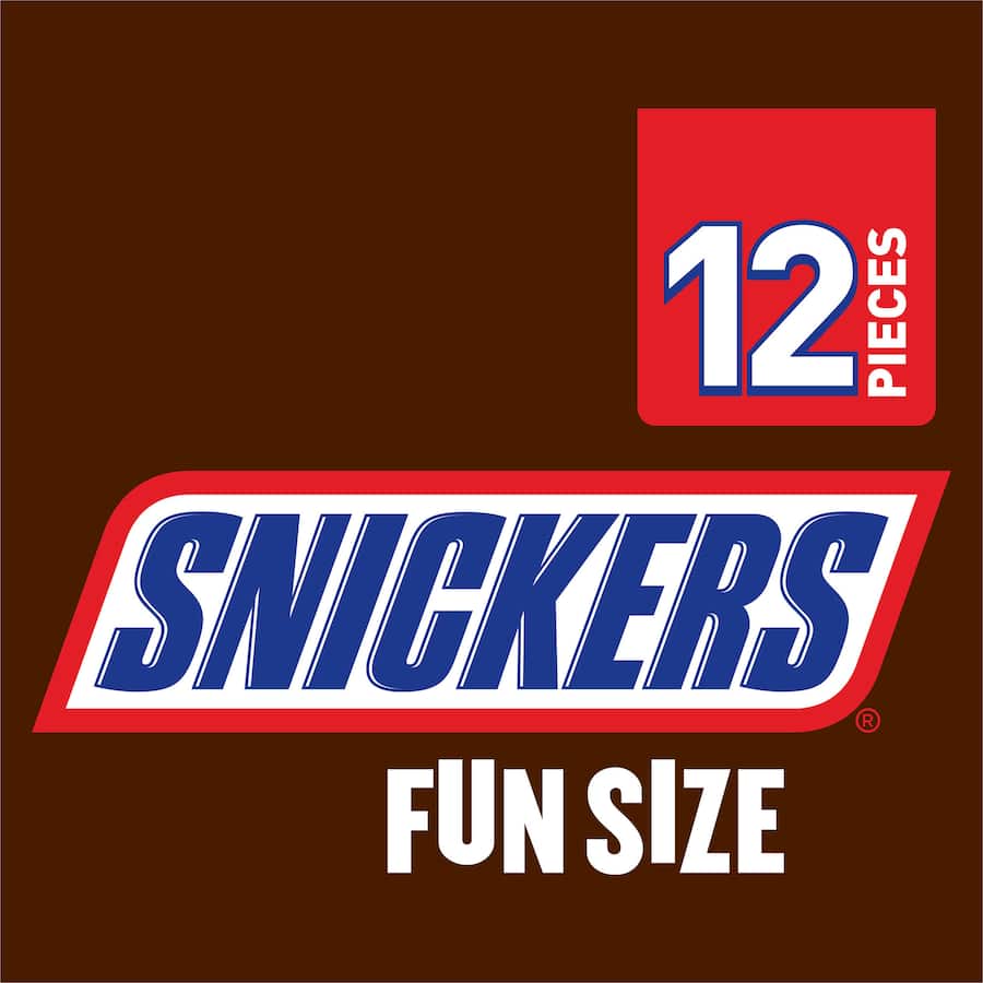 Snickers Chocolate Sharepack Fun Size 180g bag 12pack