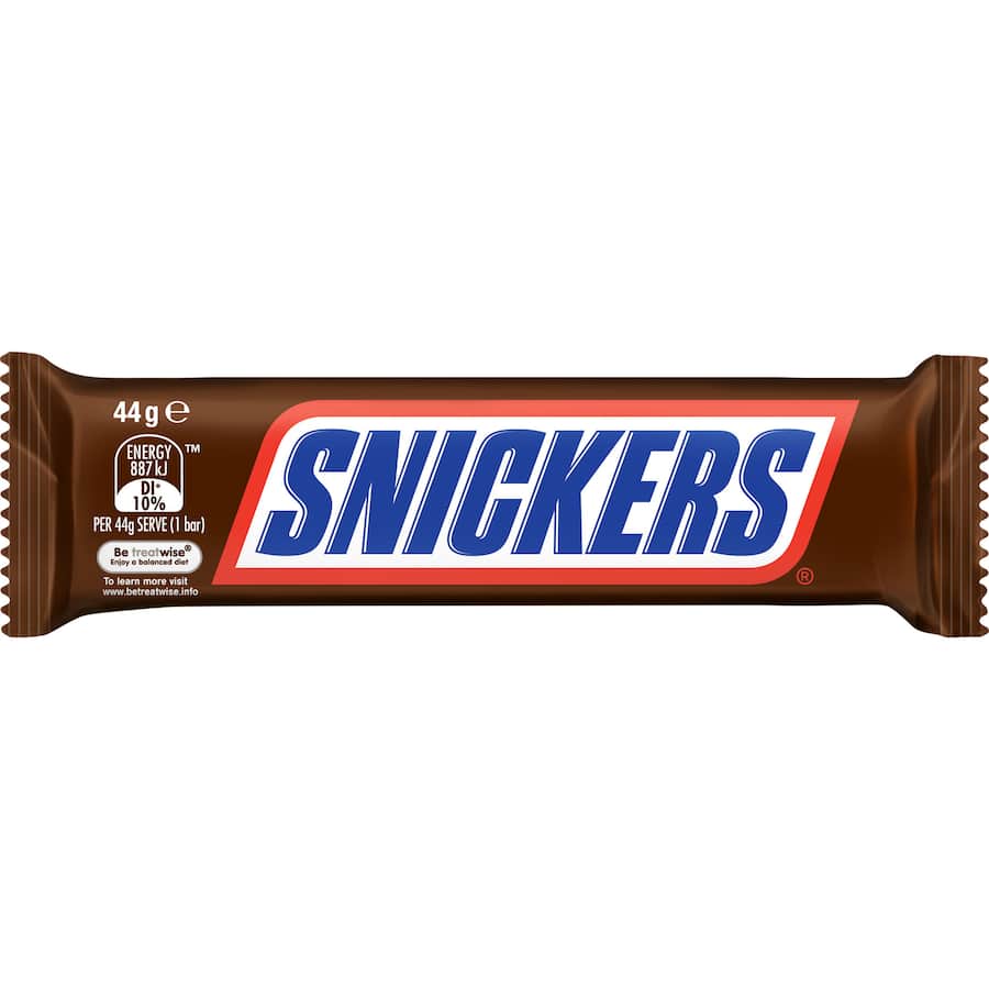 Snickers Chocolate Bar Peanut 44g