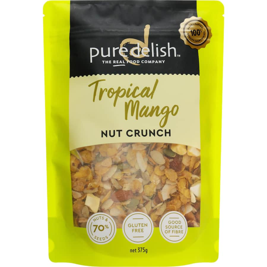 Pure Delish Cereal Nut Crunch Tropical Mango 375g