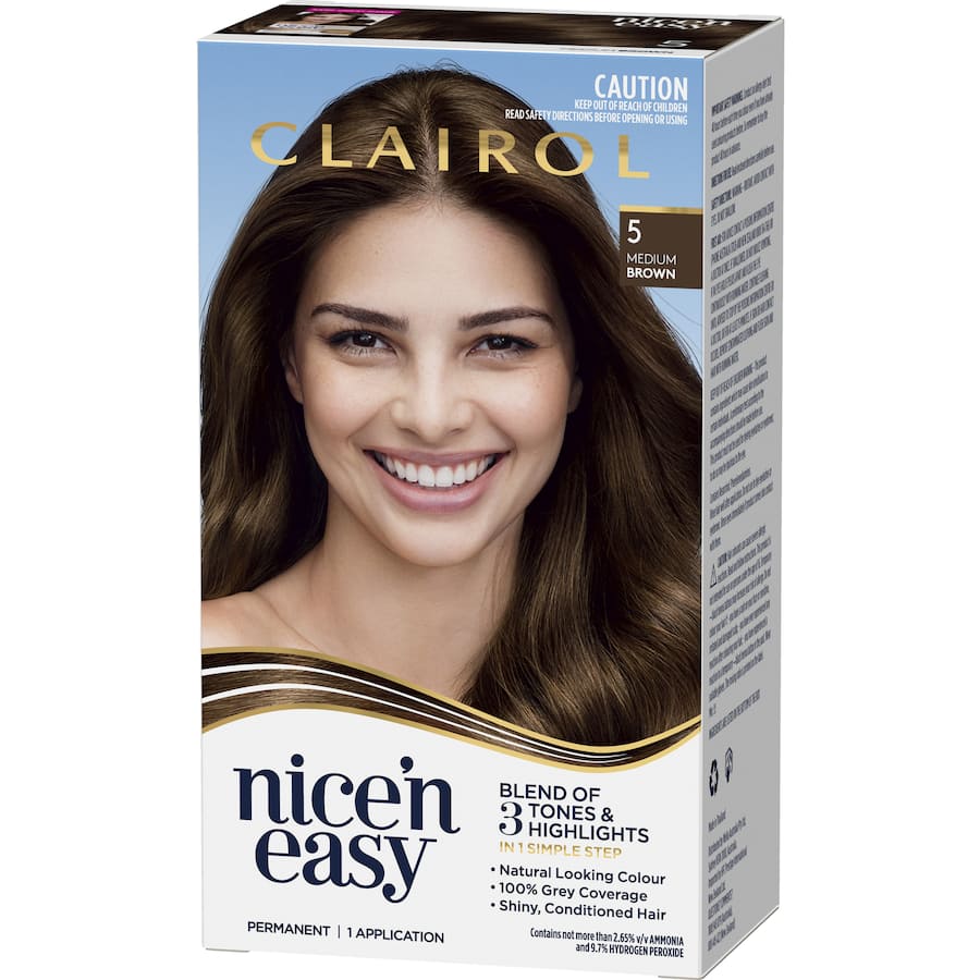 Clairol Nice N Easy Hair Colour Medium Brown 5 1pack