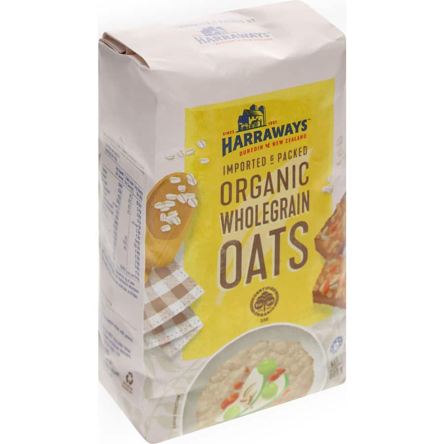 Harraways Wholegrain Oats Organic 800g