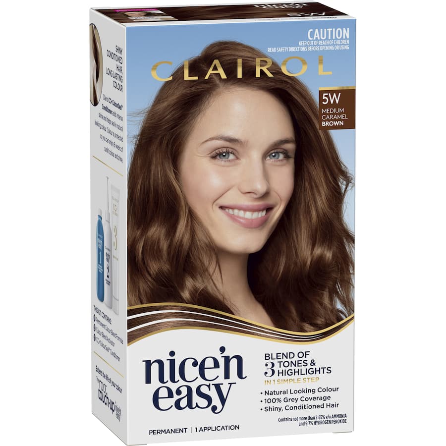 Clairol Nice N Easy Hair Colour Medium Caramel Brown 5w 1pack