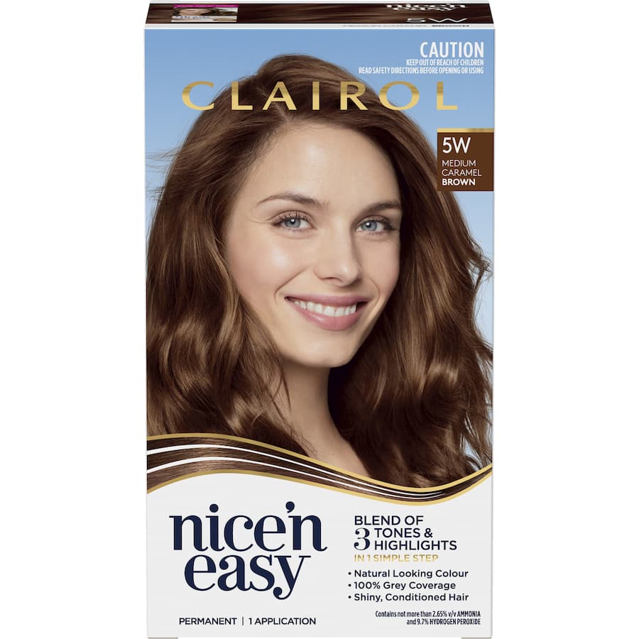 Clairol Nice N Easy Hair Colour Medium Caramel Brown 5w 1pack