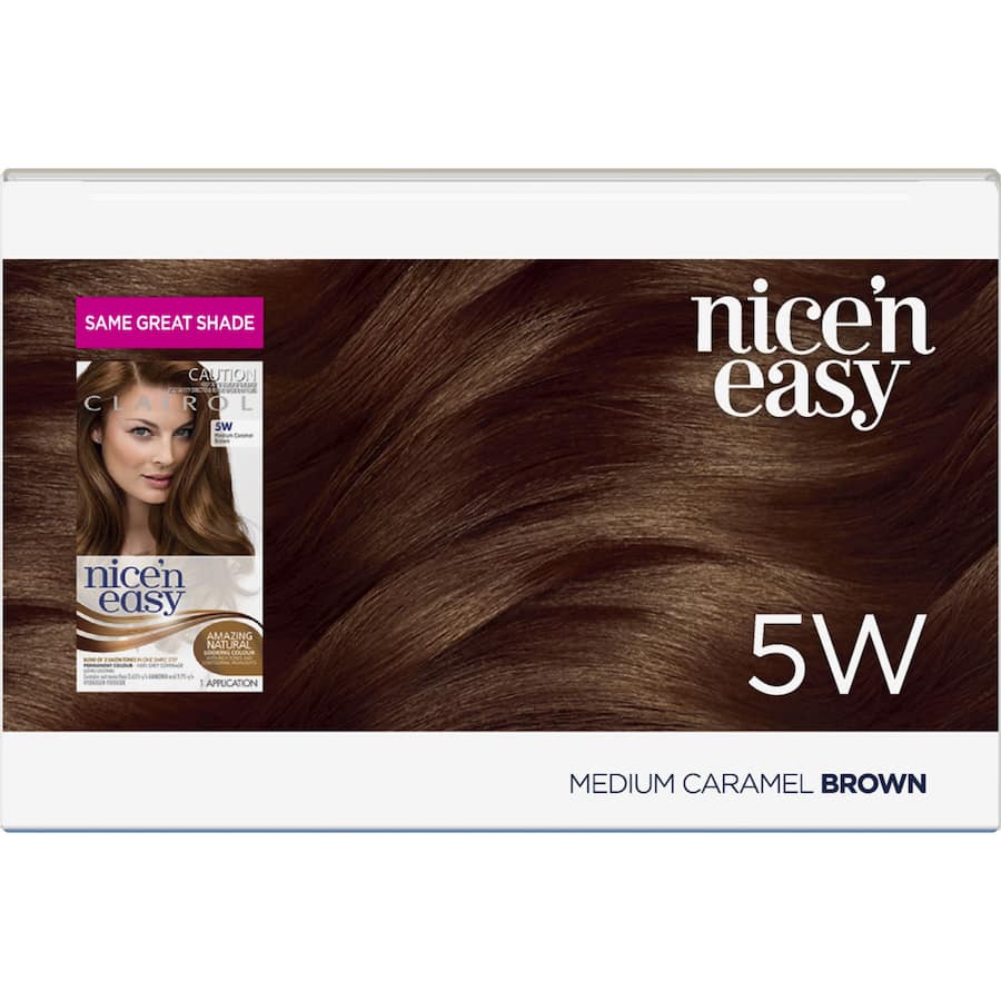 Clairol Nice N Easy Hair Colour Medium Caramel Brown 5w 1pack