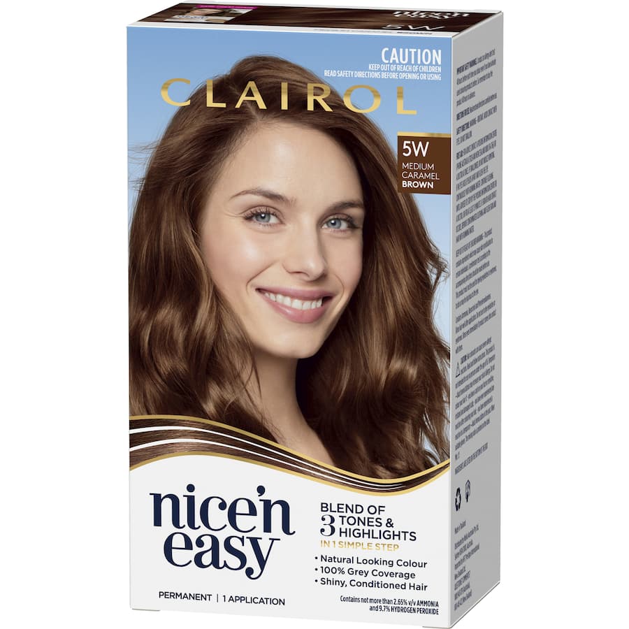 Clairol Nice N Easy Hair Colour Medium Caramel Brown 5w 1pack