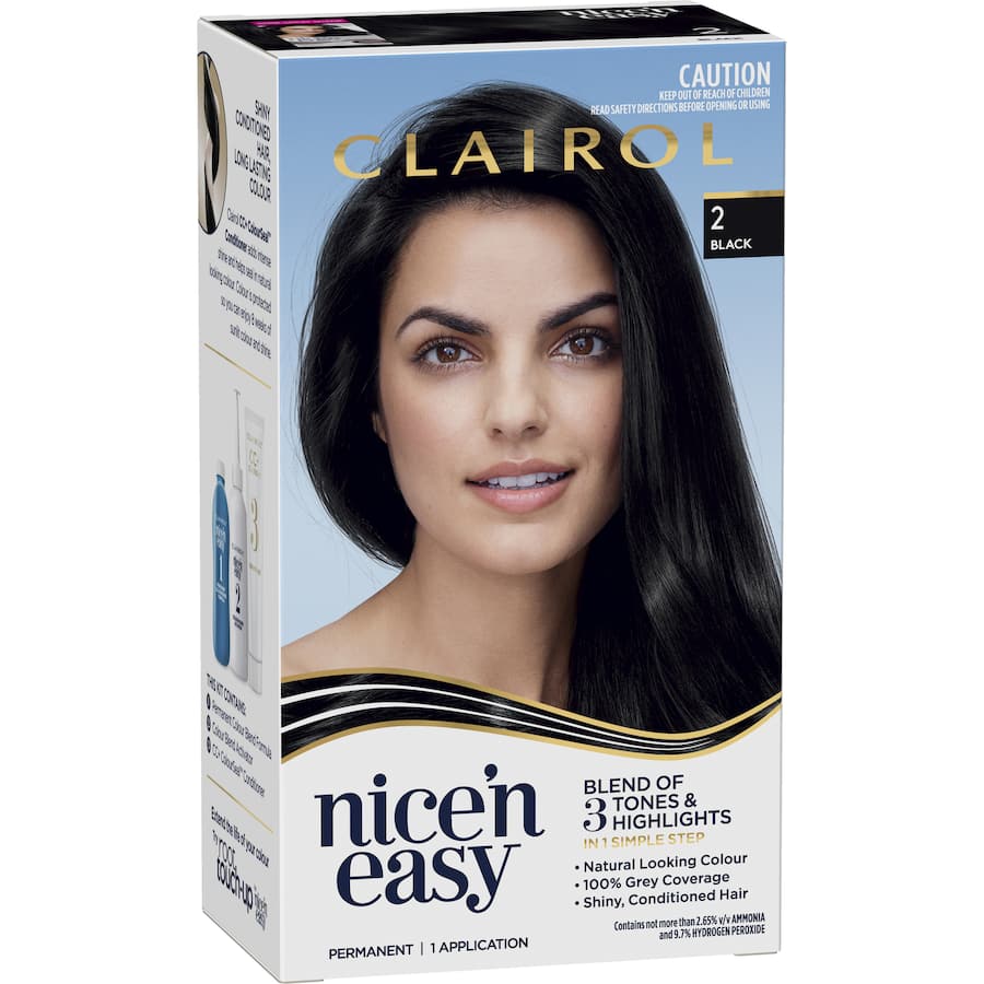 Clairol Nice N Easy Hair Colour Black 2 1pack