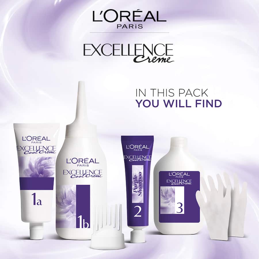 Loreal Excellence Cool Hair Colour Ultra Ash Brown 4.11 1pack
