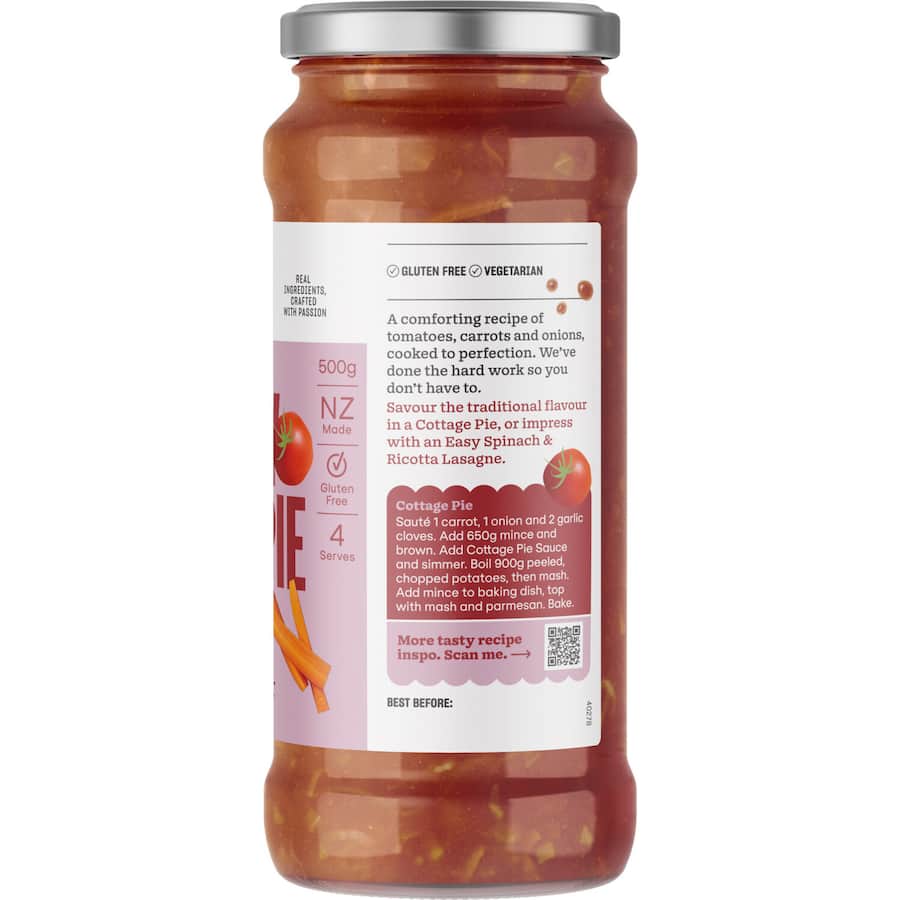 Barkers Recipe Base Cottage Pie Jar 500g