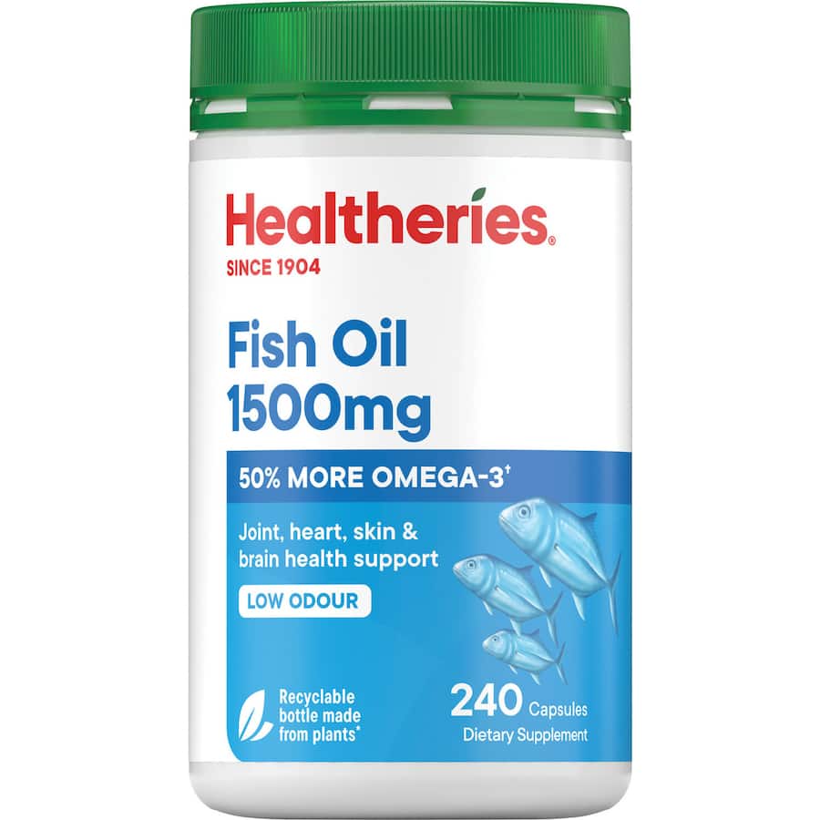 Healtheries Fish Oil 1500mg Capsules 240ea