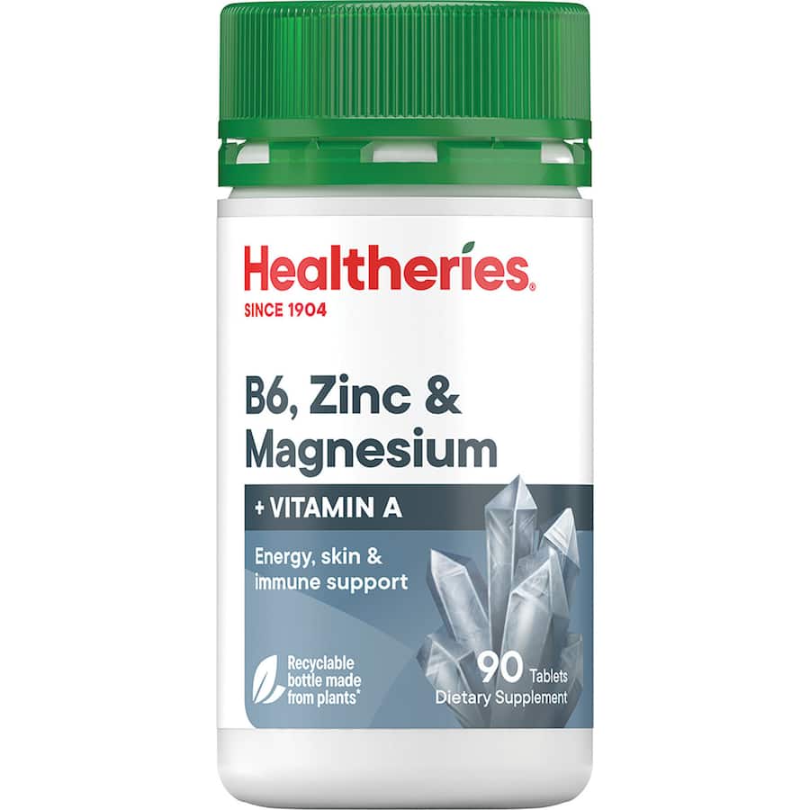 Healtheries Vitamin B6 Zinc&magnesium Zinc & Magnesium Tablets 90pack