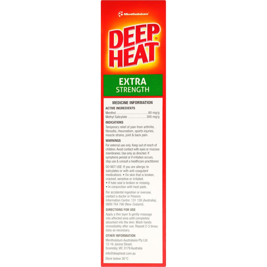 Deep Heat Muscular Rub Extra Strength Cream 100g