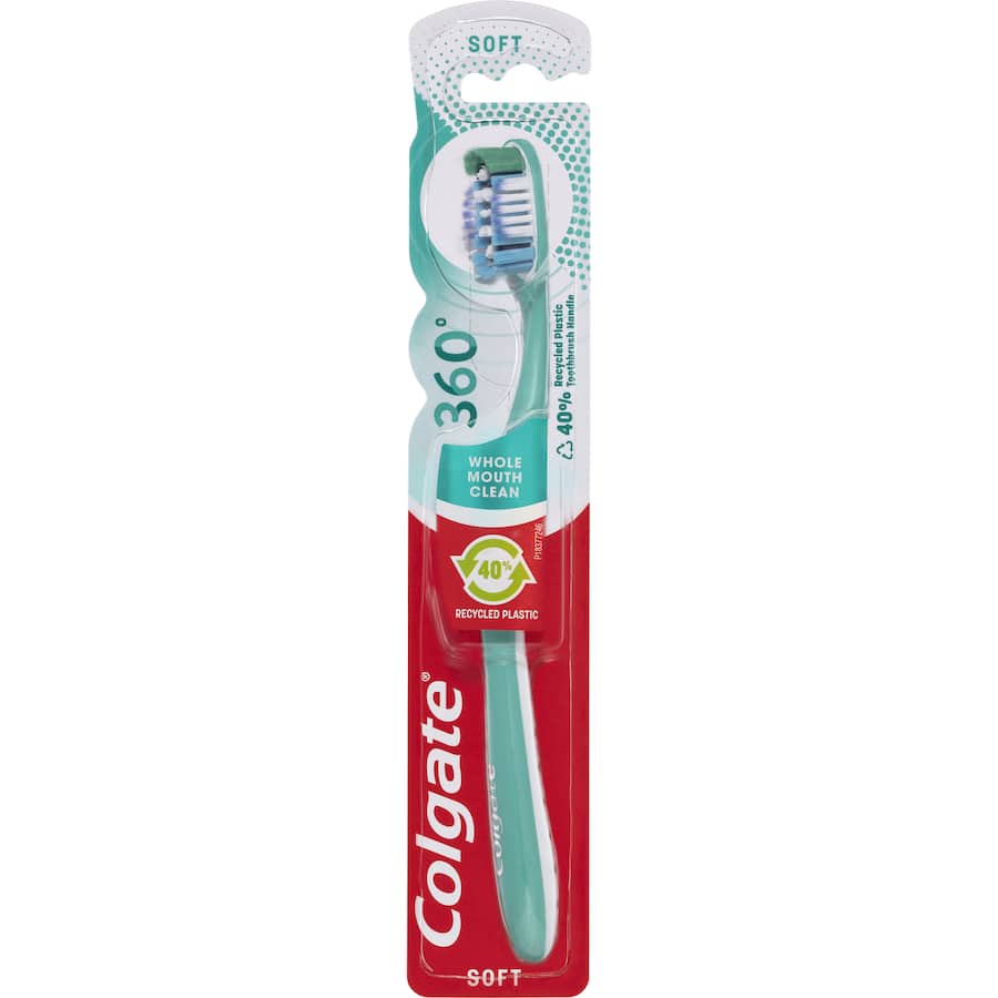 Colgate 360 Whole Mouth Clean Toothbrush Soft Bristles 1pack
