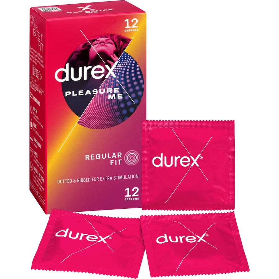Durex Condoms Pleasure Me With Ribs & Dots 12pack