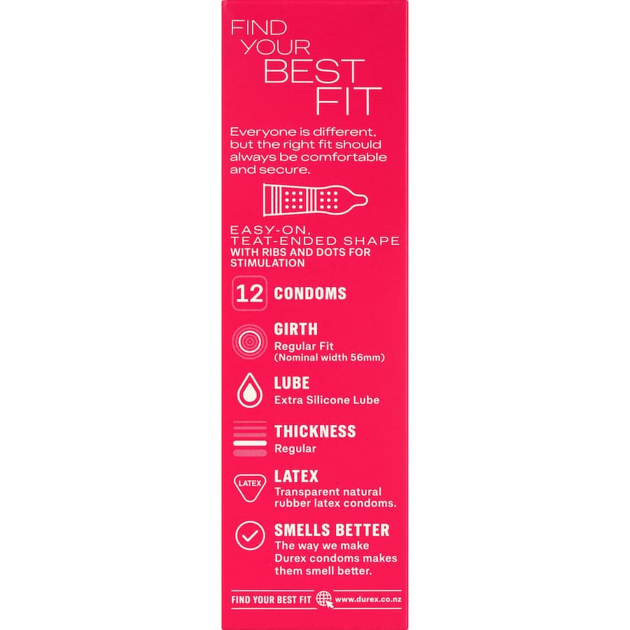 Durex Condoms Pleasure Me With Ribs & Dots 12pack