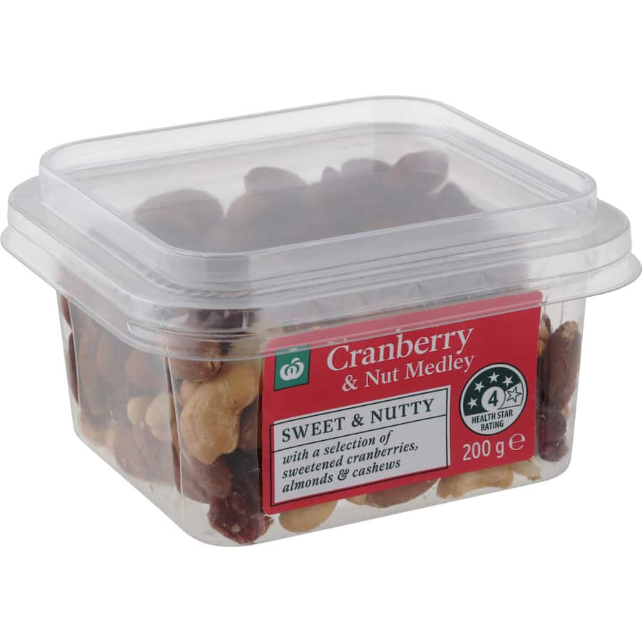 Woolworths Cranberry & Nut Mix 200g