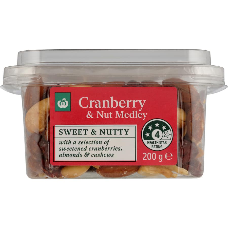 Woolworths Cranberry & Nut Mix 200g