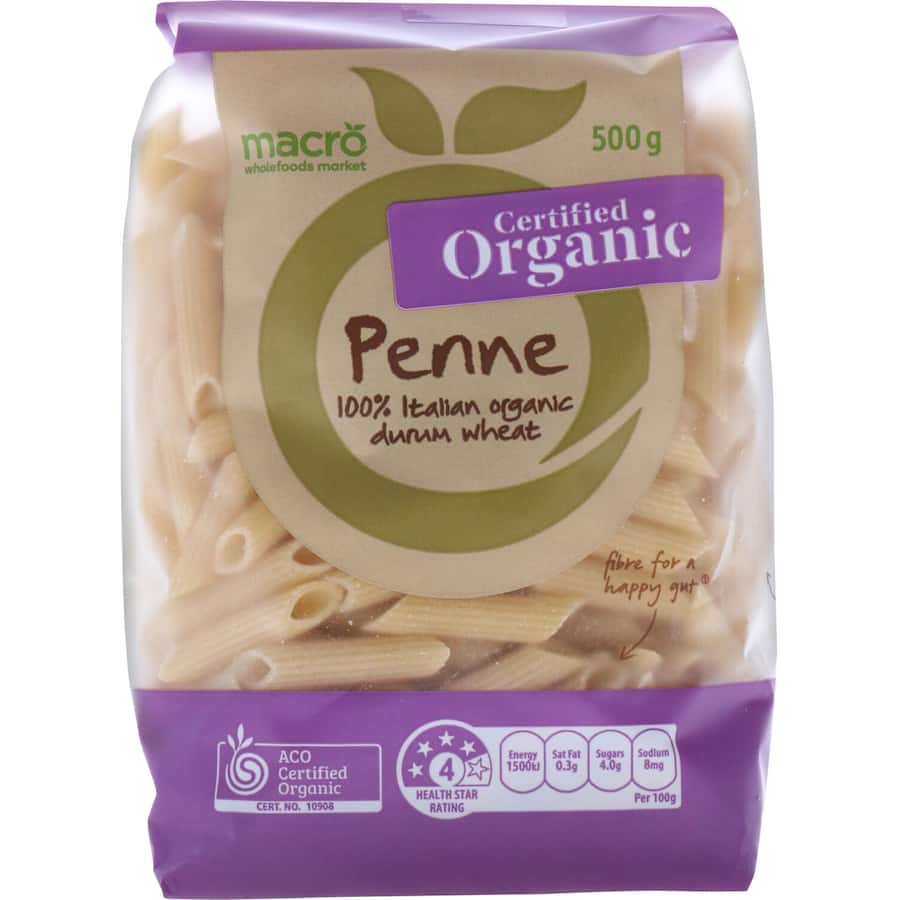Macro Organic Pasta Penne 500g
