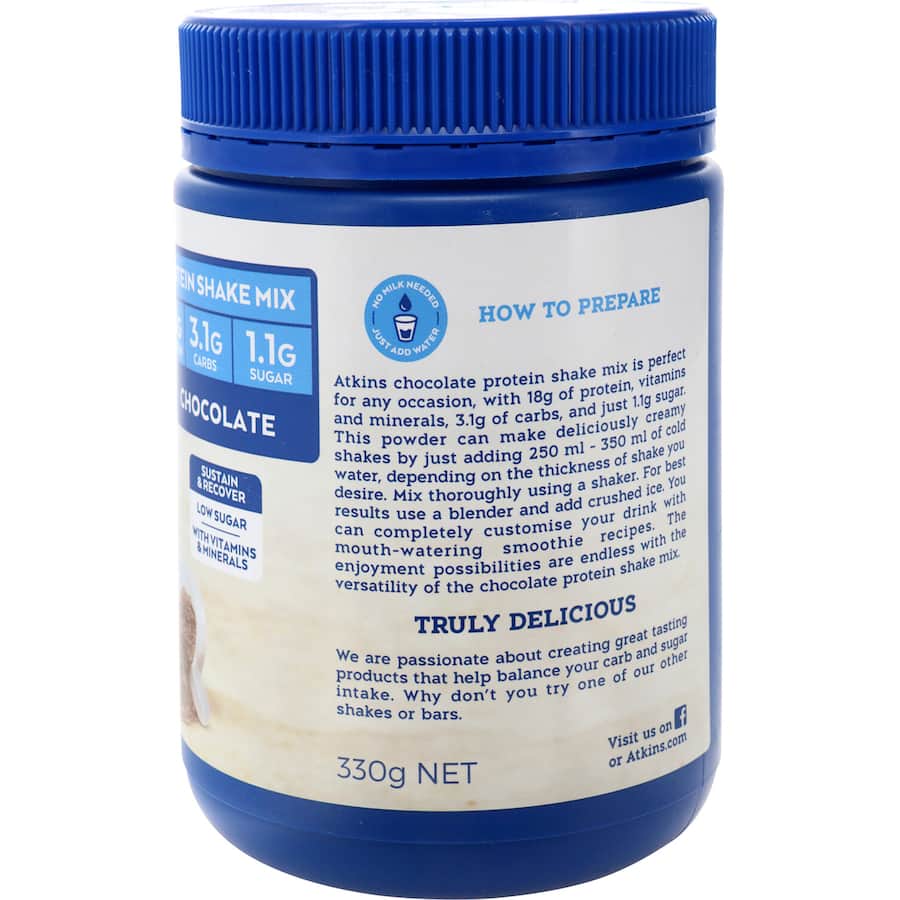 Atkins Advantage Nutrition Shake Chocolate 330g