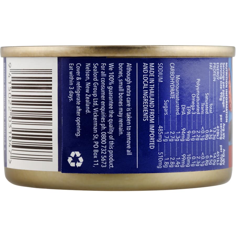 Sealord Sensations Tuna Sundried Tomato & Olive Tear tab can 95g