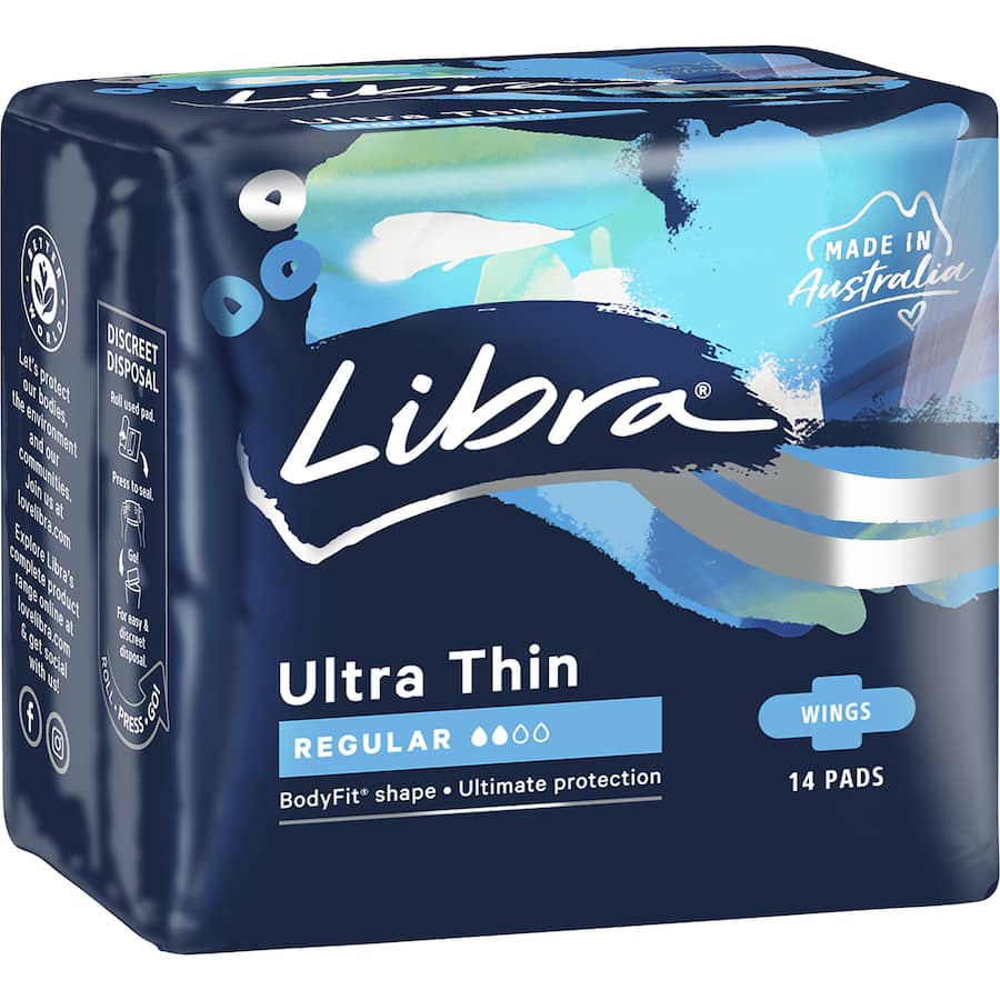 Libra Ultra Thin Pads Regular With Wings 14pack