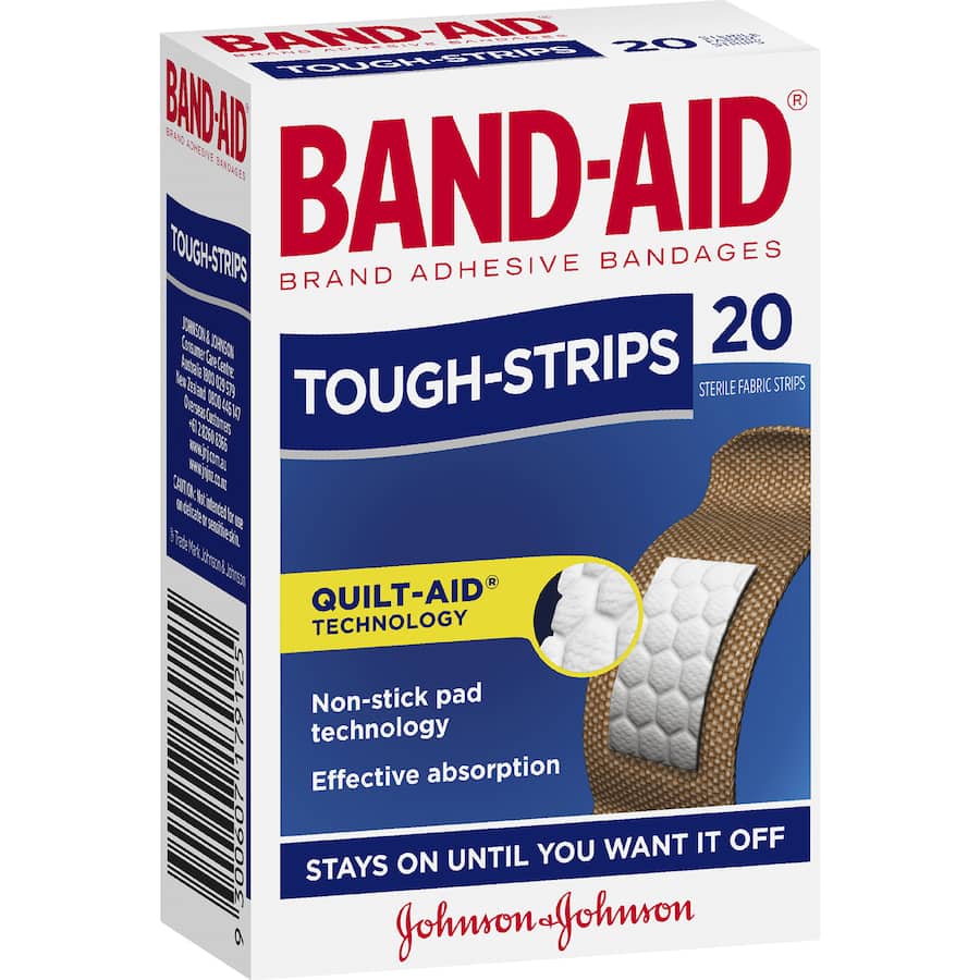 Band Aid Plasters Tough Strips Regular 20pack